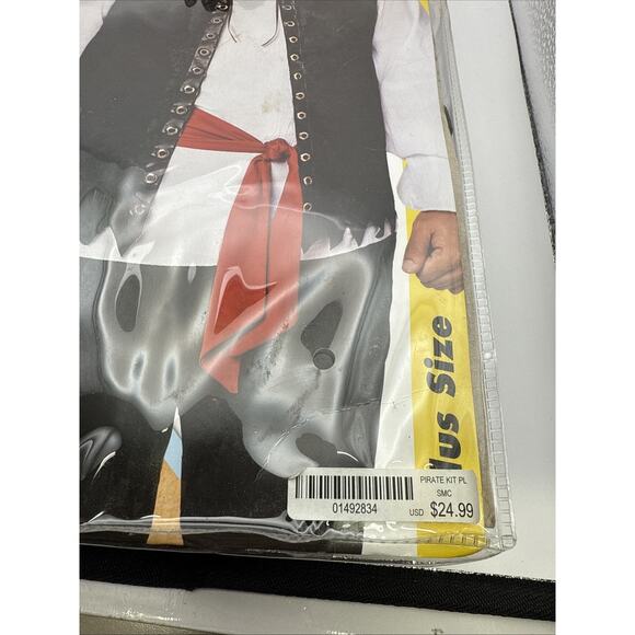 Spirit Halloween Costume Pirate Kit Adult 2X Plus - Picture 5 of 12